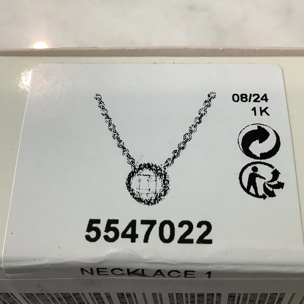 Swarovski Angelic Square Ketting Necklace with Violet Crystal, Brand New - Picture 4 of 4